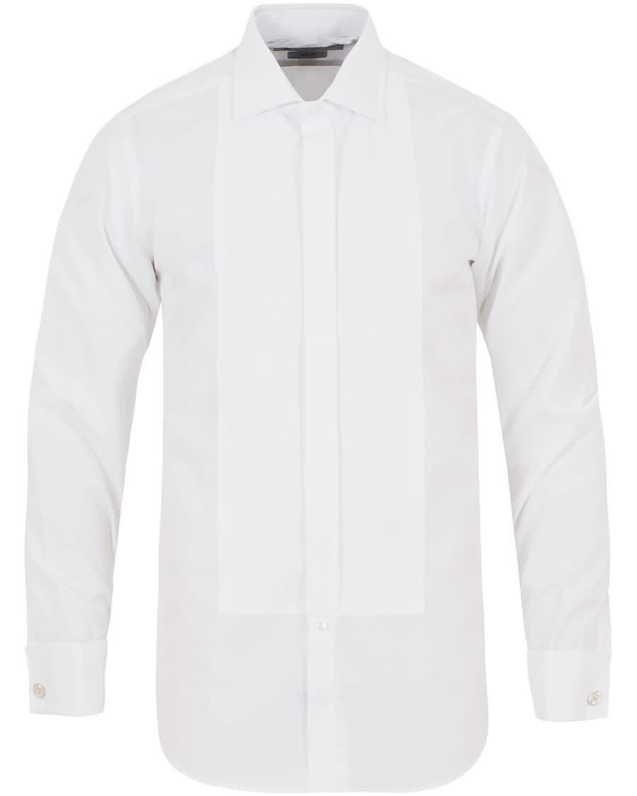 turnbull asser slim fit tuxedo shirt white På Salg Nye Stil 732vq